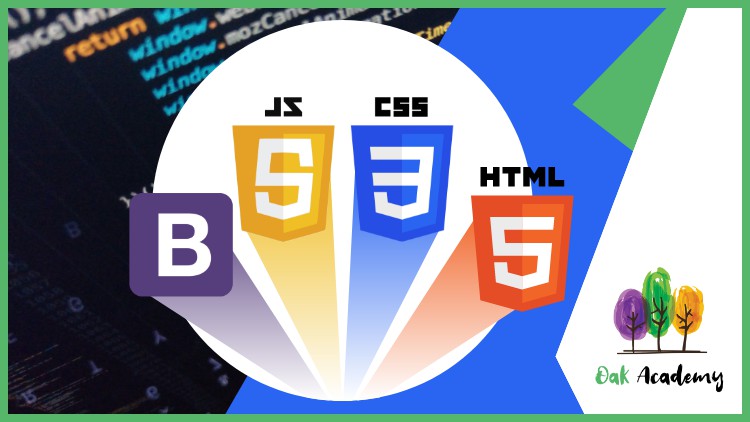 Full Front-End Web Development Course Learn modern web development with HTML, CSS, Bootstrap, JavaScipt (JS) and practice with hands-on examples during the course