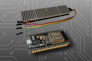 Control a LED Matrix via web interface with Arduino ESP32